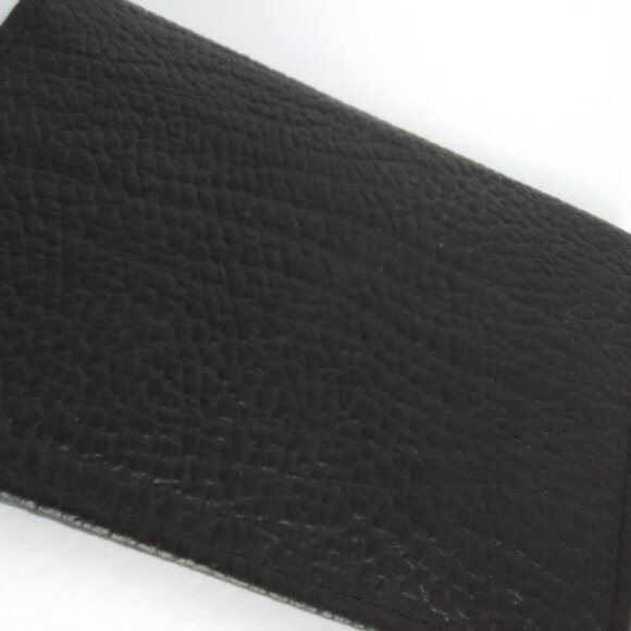 Men's Pebbled Grain Faux Leather Wallet Color Black - Picture 4 of 9